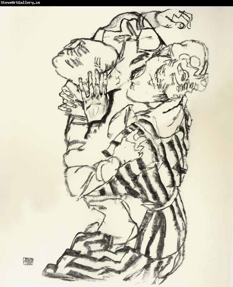 Egon Schiele Aunt and Nephew